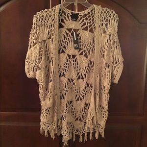 New Directions Open Crochet Cardigan
